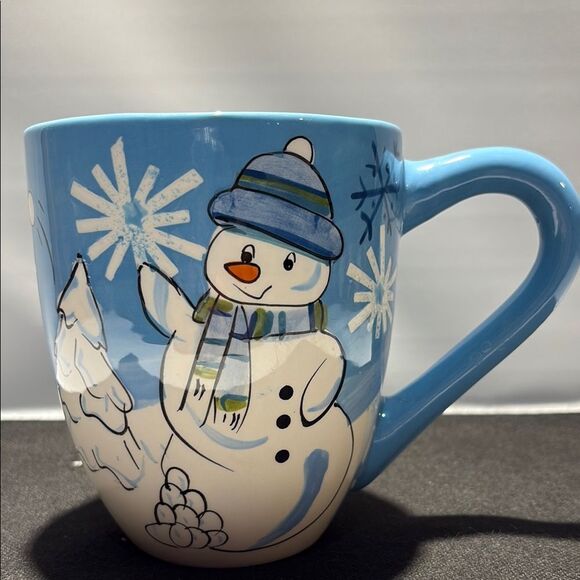 Kohl's large Blue and White Snowman Mug - Picture 3 of 5